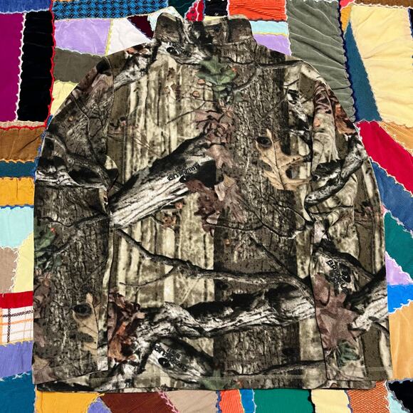 Mossy Oak Teal Accent Realtree Outdoor Camo Fullzip Jacket - Picture 2 of 6